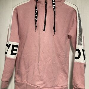 Pink Love Graphic Men's Sweater